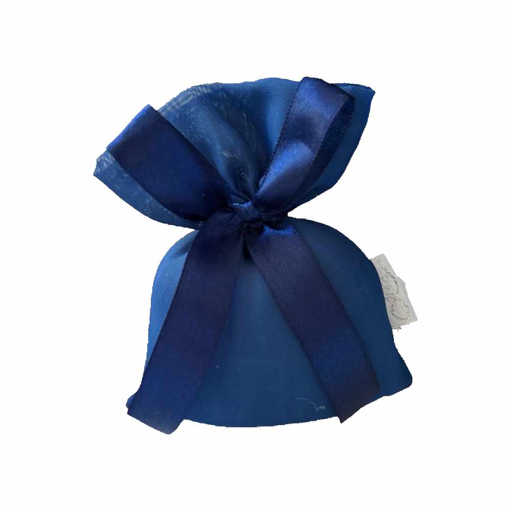 J2003BL Sacchetto porta confetti Made in Italy Chiffon Blu