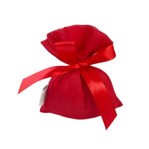 Sacchetto porta confetti Made in Italy in Chiffon Rosso