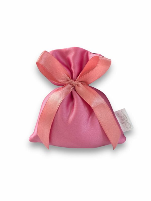 J2305FX Sacchetto porta confetti in raso made in italy colore fuxia